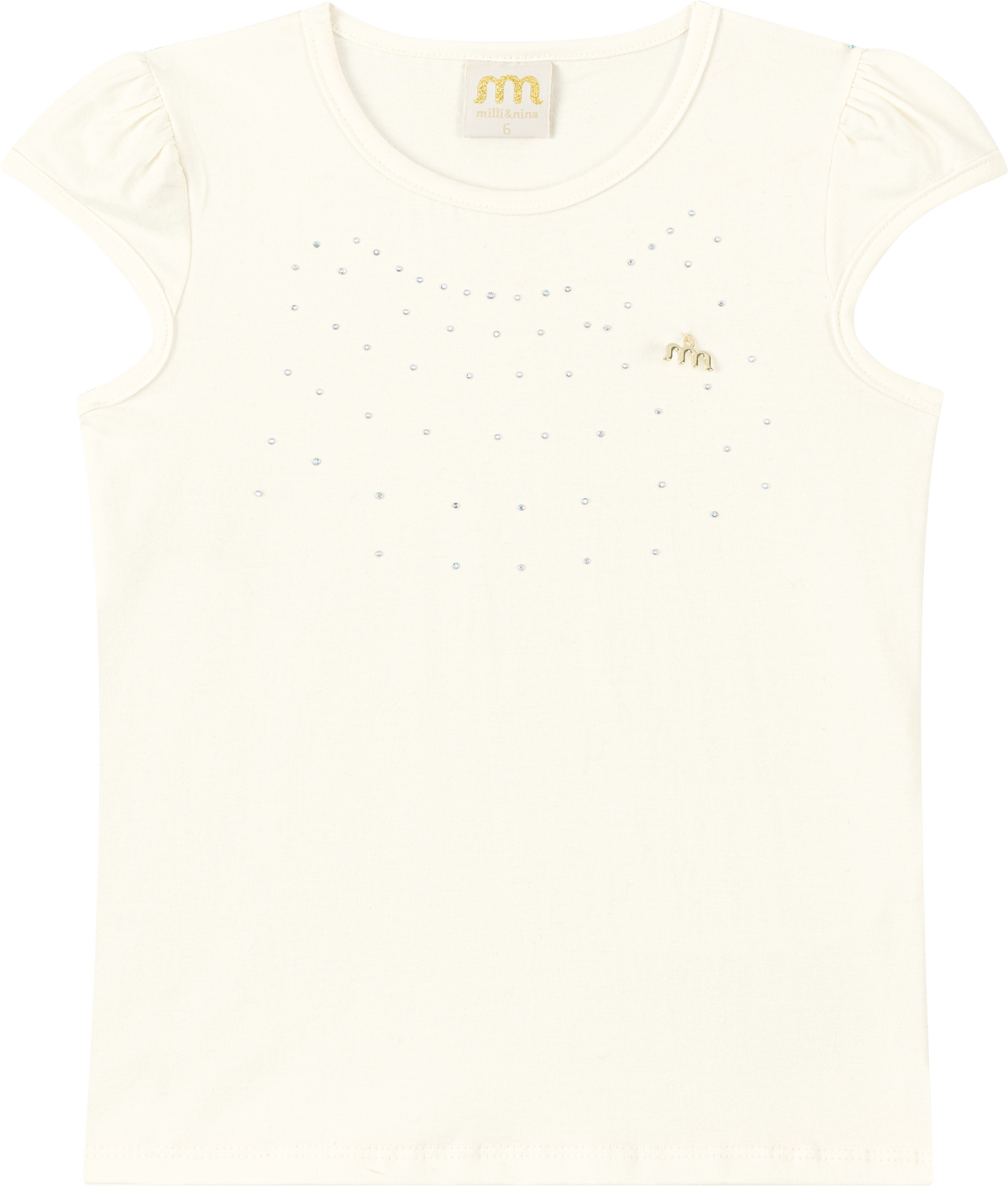 Foto oficial em alta — Blusa em Cotton Penteado — BG0026 — frente