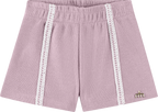 Foto oficial em alta — Conjunto Blusa em Tecido Listras Harmonia e Shorts em Malha Wafer — BG0026 — detalhe 1