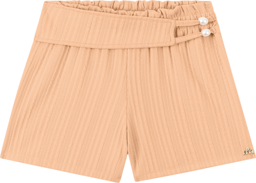 Foto oficial em alta — Conjunto Blusa em Cotton Penteado Shorts em Jacquard Tranças — BG0048 — costas