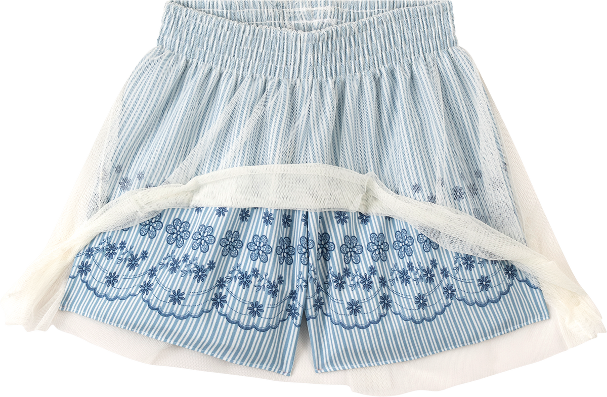 Foto oficial em alta — Conjunto Blusa em Cotton Penteado Shorts Saia em Microfibra Four Way — AZ0266 — detalhe 1