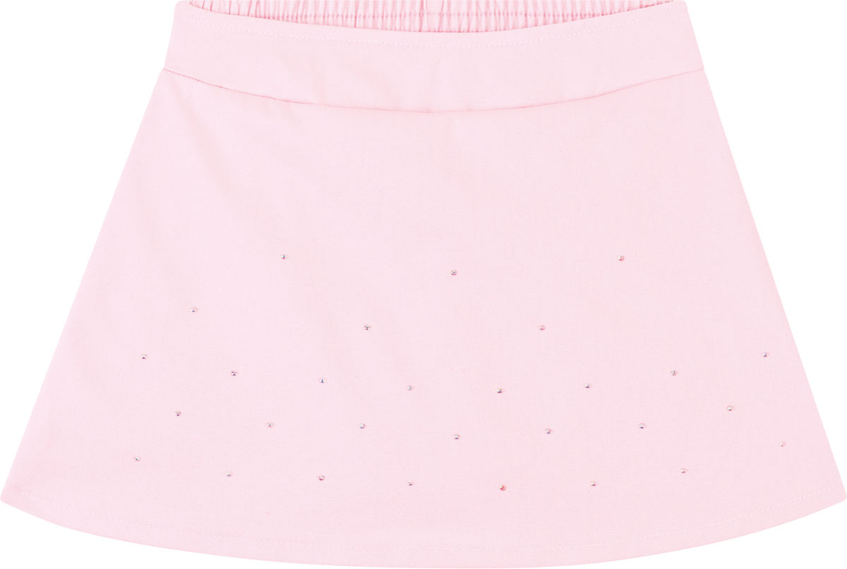 Foto oficial em alta — Conjunto Blusa em Tecido Listras Harmonia e Short Saia em Sarja com Elastano — BG0026 — costas