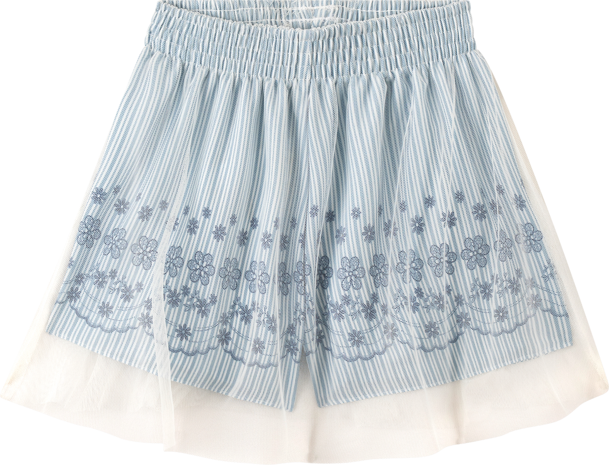 Foto oficial em alta — Conjunto Blusa em Cotton Penteado Shorts Saia em Microfibra Four Way — AZ0266 — costas